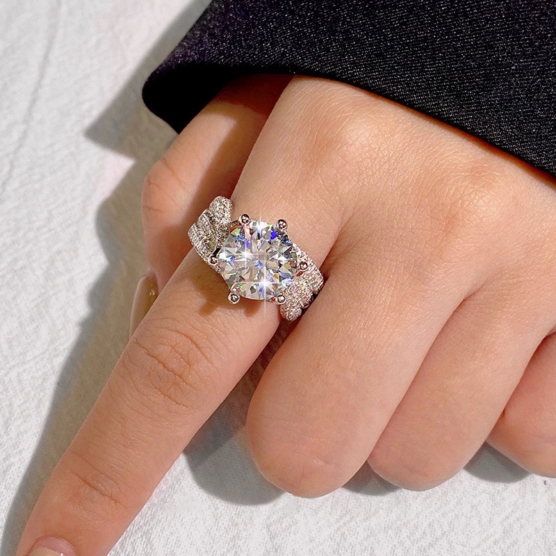 💖(ZADNJI DAN RAZPRODAJE - 80 % POPUSTA) Diamantni prstan z magnetnim moissanitom DIYSTARTM 💍-SI