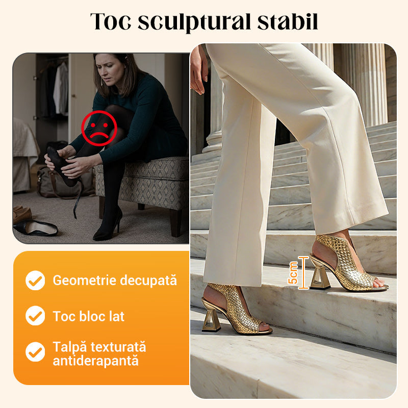 🏖️👠Elegantni sandali z visoko peto in odprtim prstom za ženske – vitke noge, udobna hoja 👡-SI