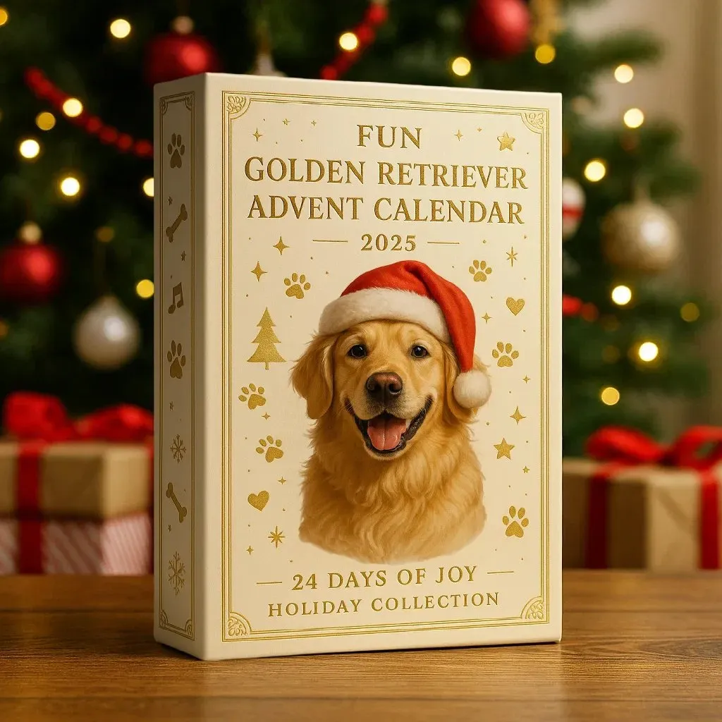 Διασκεδαστικό Ημερολόγιο Advent με ένα Golden Retriever για το 2025-SI