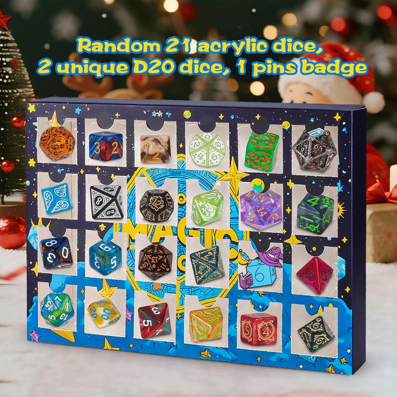 🔥ZADNJI DAN 49 % POPUSTA - 🎄🎲Adventni koledar z božičnimi kockami za leto 2025 - s 24 luknjami, vključno z znamko-SI
