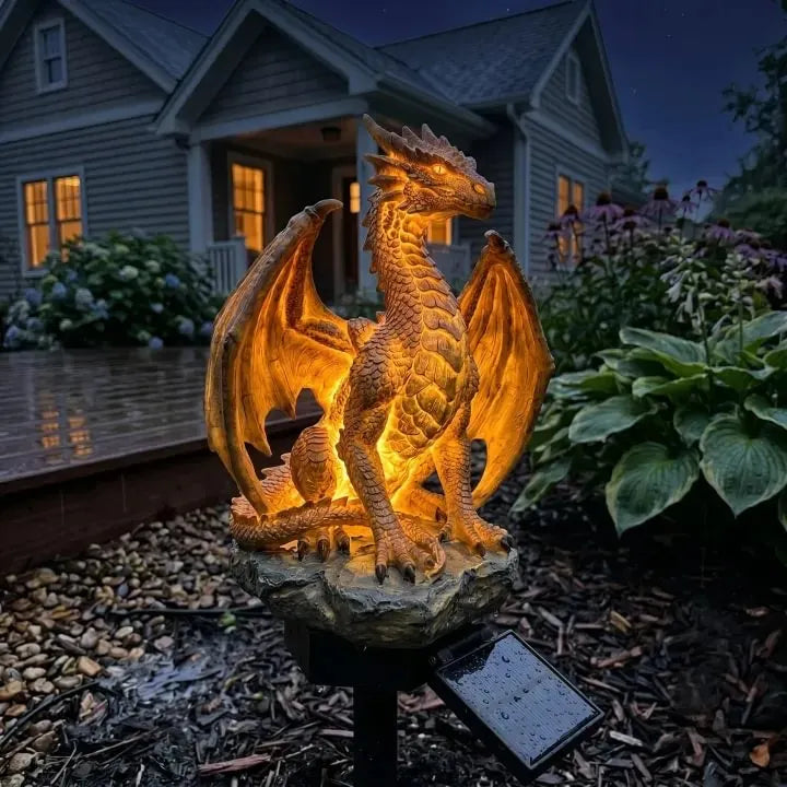 Solarna vrtna svetilka Dragon Legacy Golden Ember Edition-SI
