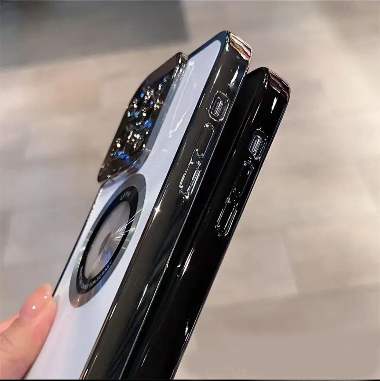 Magnetinis iPhone dėklas su objektyvo tvirtinimu
