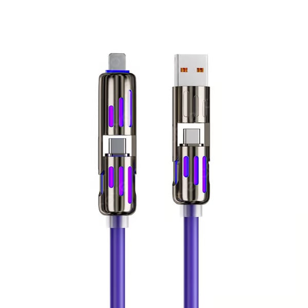 🔥Καλώδιο φόρτισης USB 4 σε 1, Γρήγορη φόρτιση⚡-GR