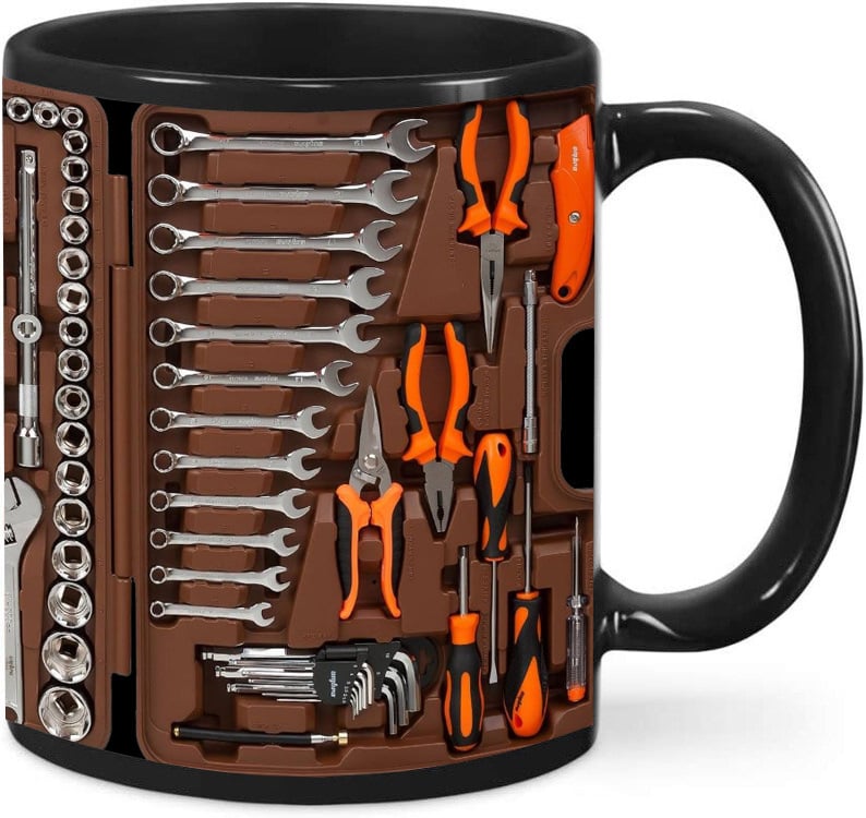 ⚡RAZPRODAJA NA KIBERNETSKI PONEDELJEK🔧⚡Vrček z orodjem za mehanike🍵-SI