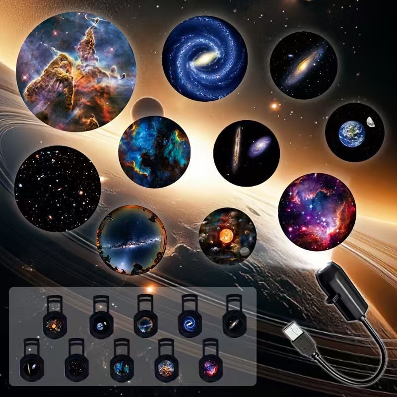 ✨ Projektor zvezdnega neba visoke ločljivosti »plug-and-play«-SI