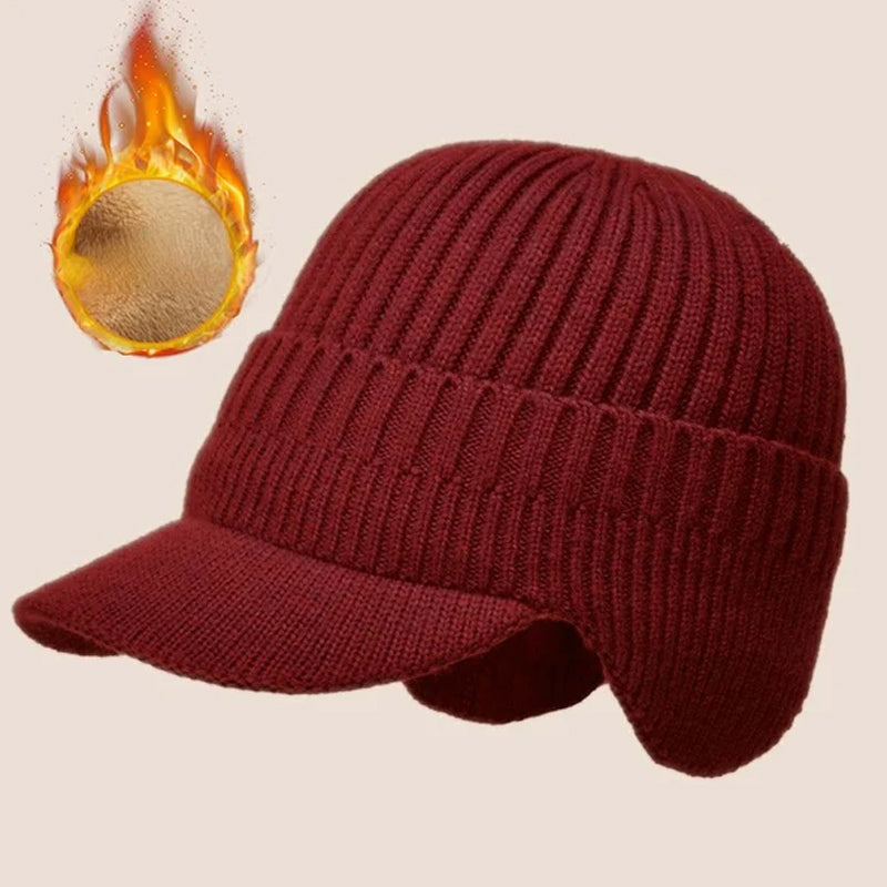 Raztegljiva, topla pletena kapa, ki ščiti vaša ušesa ☃️-SI