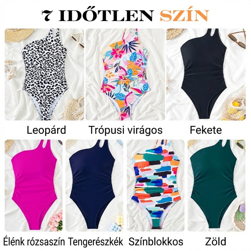 🔥 Tallas S-2XL 🍀 Traje de baño de una pieza con hombros descubiertos para mujer 🏖️👙-ES