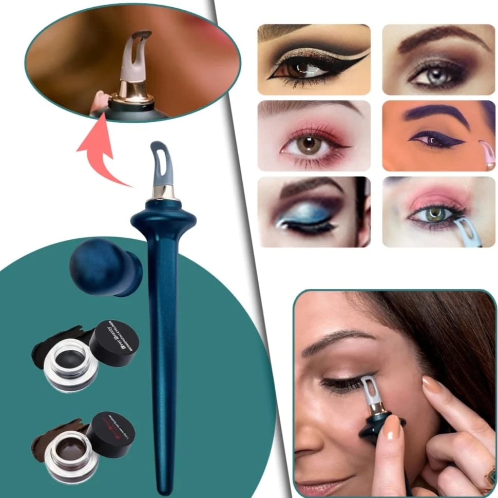 Ειδική προσφορά - 49% ΕΚΠΤΩΣΗ✨Άψογο σετ eyeliner με κρέμα eyeliner-GR 