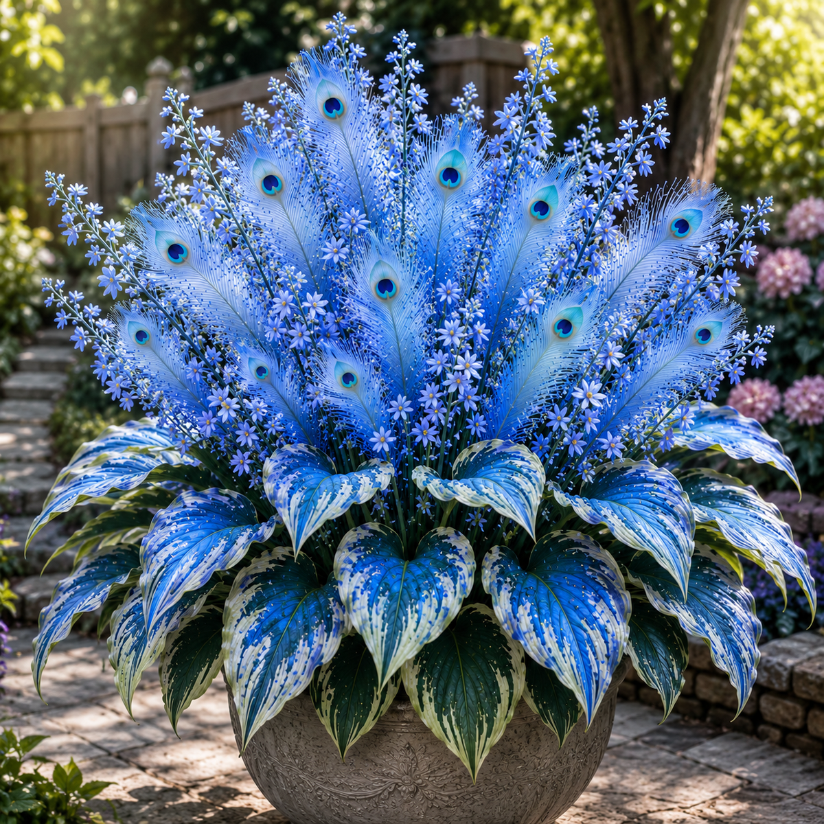 🔥 Prihranite 50 %🦚 Čebulice hoste Peacock Flame – bujne rastline, ki ljubijo senco, za vrt in dom-SI