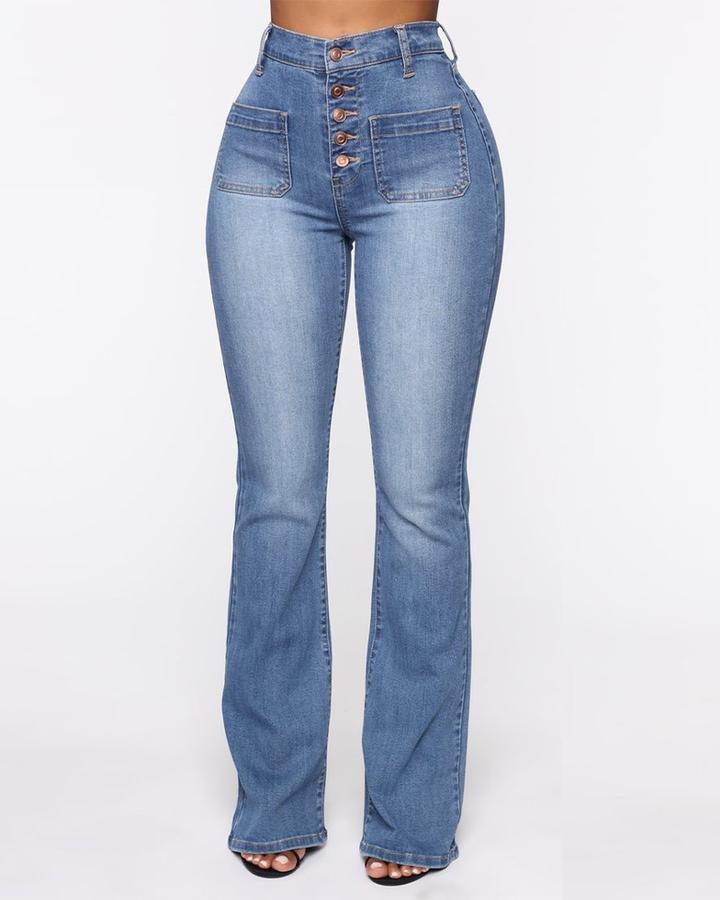 👖 Pantalón de talle alto su botonais 