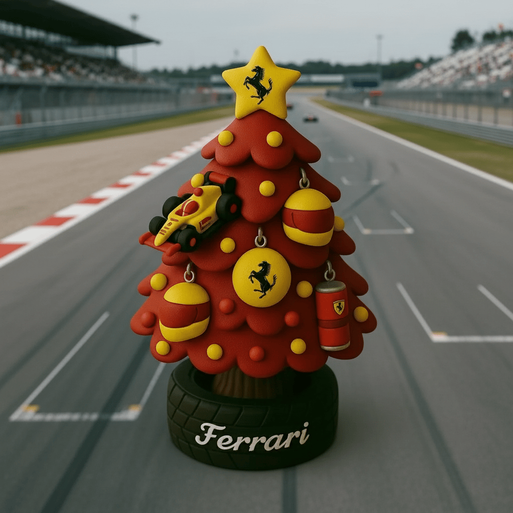 🎄🏎️ Miniaturno božično drevo v slogu ekipe F1-SI