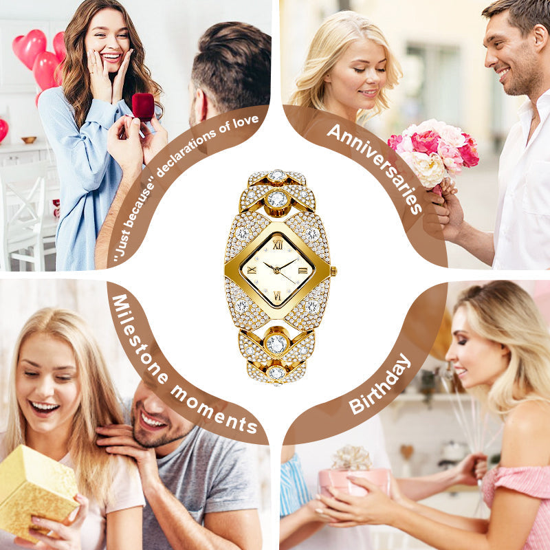 💜 Ρολοί ρετρό quartz με γραμματοκά κρύσταλλα⌚-GR 