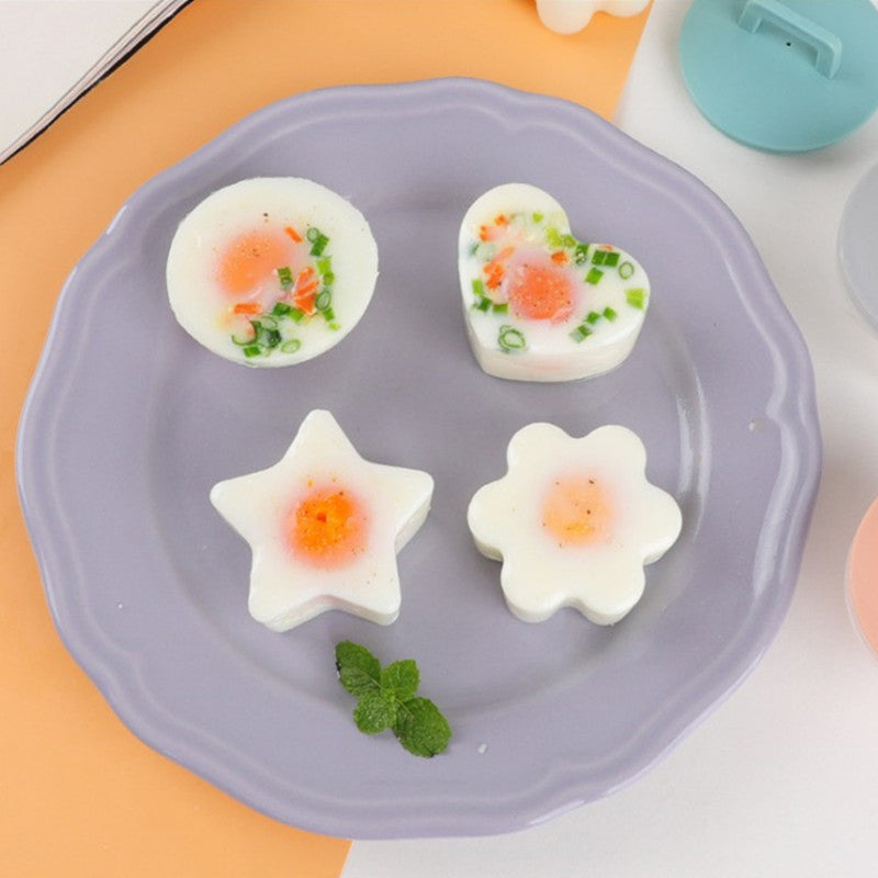 Αξιολάτρευτη φόρμα για βραστά αυγά🥚🥚 4 τμχ/σετ με πινέλο-GR
