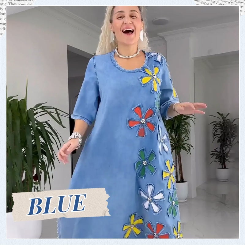 👗 Ženska obleka za prosti čas s cvetličnim vzorcem 🔥