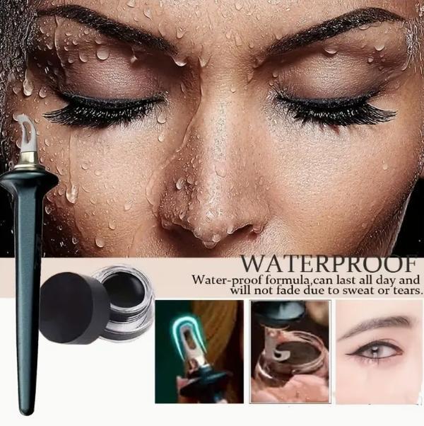 Ειδική προσφορά - 49% ΕΚΠΤΩΣΗ✨Άψογο σετ eyeliner με κρέμα eyeliner-GR 