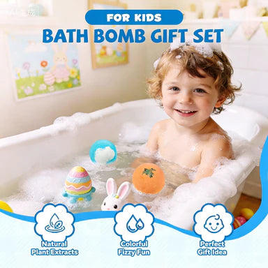 🔥🛁 Naravne kopalne bombe za otroke z mega mehurčki in presenečenjem v notranjosti 🥚✨12 kosov [1 paket]-SI