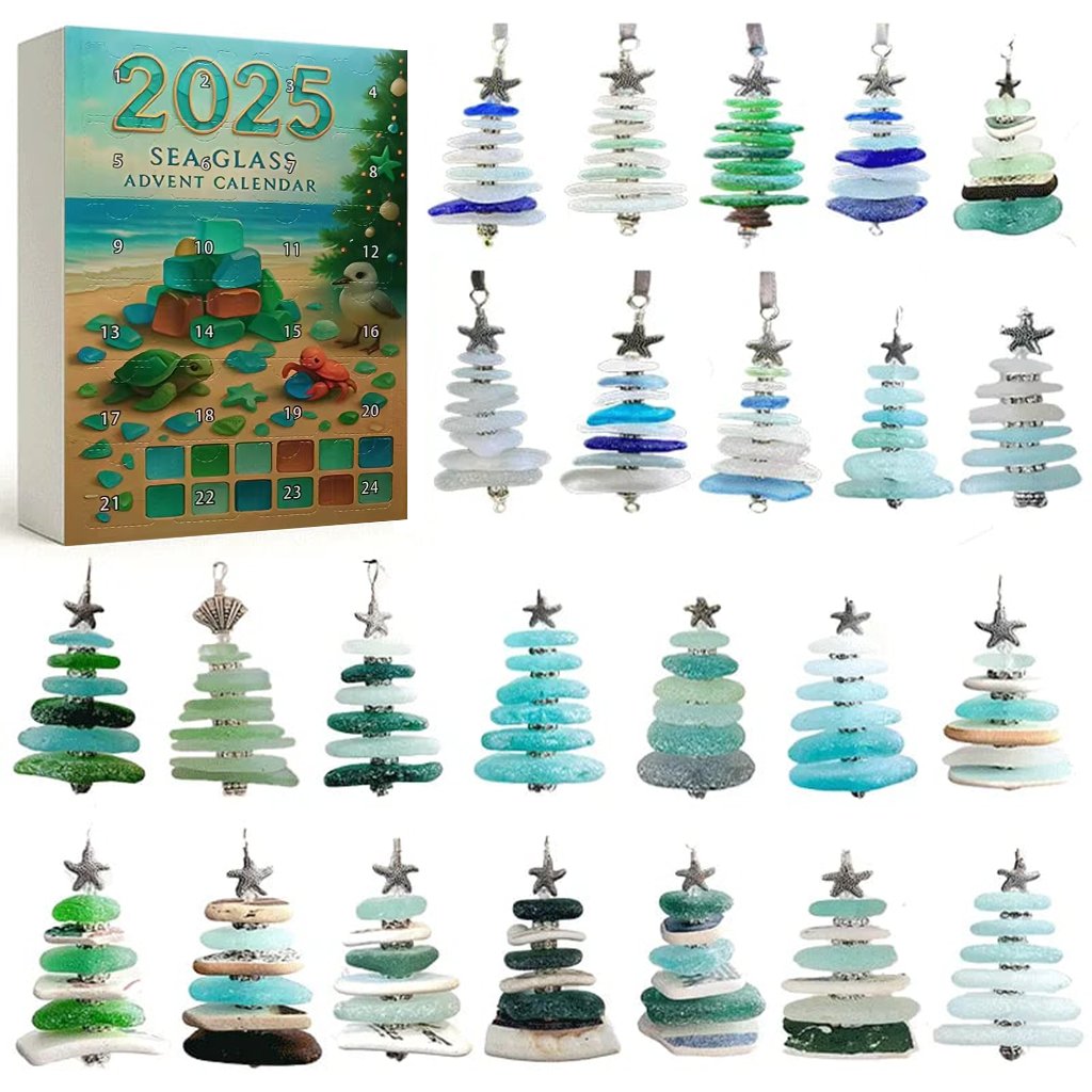 🌊✨Ακρυλικό Ημερολόγιο Advent με Εφέ Χριστουγεννιάτικου Δέντρου 🎄❄️SI