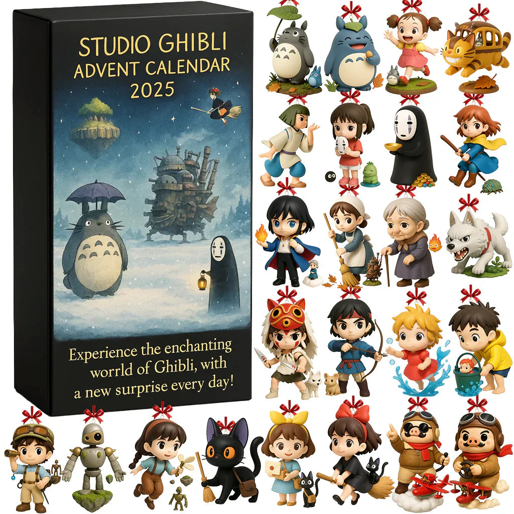 Γλυπτό 3D – Ημερολόγιο Advent του κλασικού Anime Studio Ghibli 2025-SI 