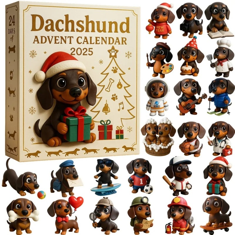 ✨Adventni koledar za jazbečarje 2025 — 24 dni dunajskega veselja 🎄🐶-SI