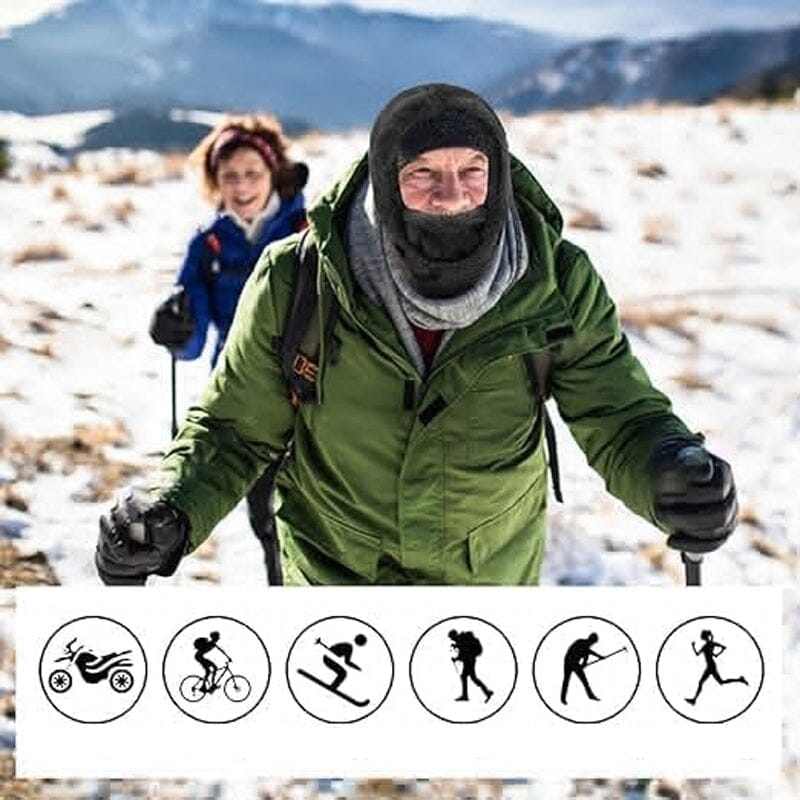 🏂 Šalikas su gobtuvu apsaugo nuo vėjo ir šalčio✨✨✨