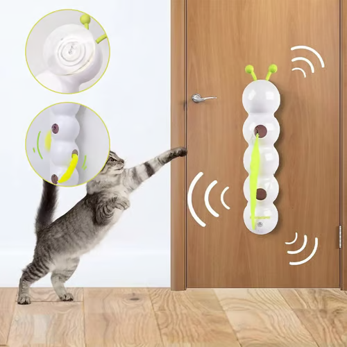 🐛Interaktyvus elektrinis žaislas katėms vikšro formos-LT