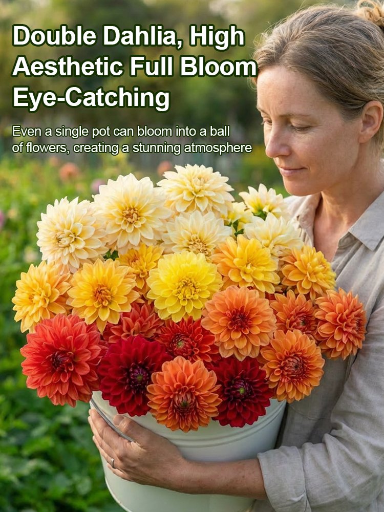 【Base Direct Sales】Four Seasons Blooming Double Dahlia Bulbs-SI