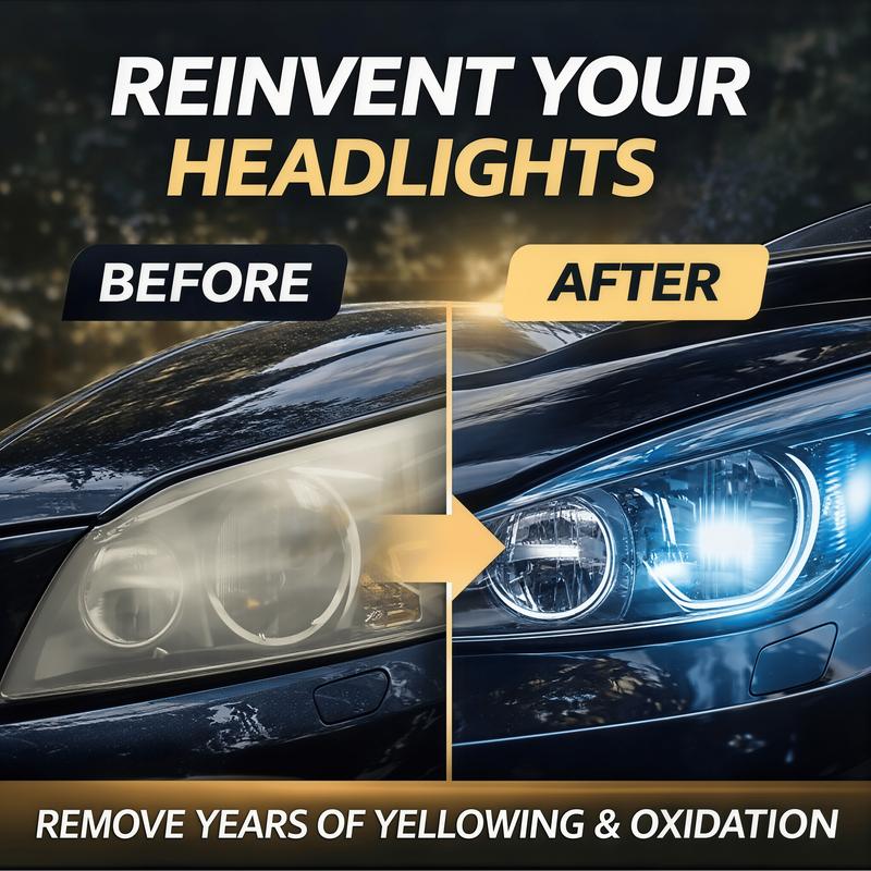 🚘 Komplet za obnovo leč žarometov – obnovite jasnost motnim in rumenim lečam žarometov 💡-SI