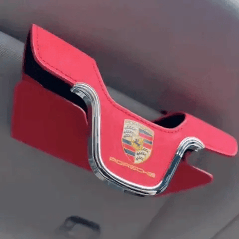 Držalo za sončna očala Velora™ iz semiša – vrhunska sponka z režo za kartice-SI
