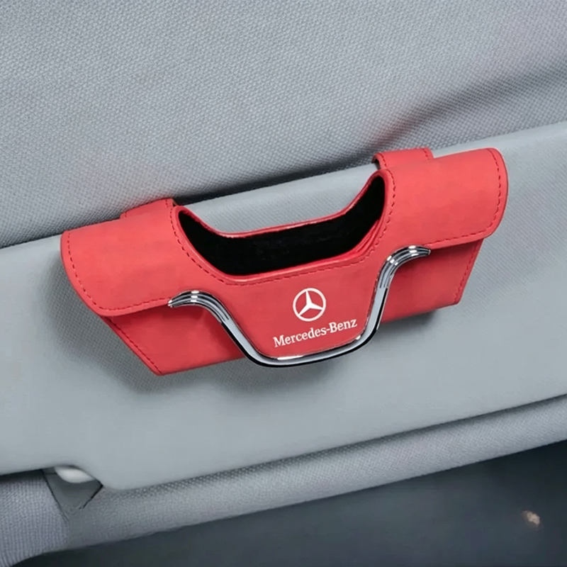 Držalo za sončna očala Velora™ iz semiša – vrhunska sponka z režo za kartice-SI