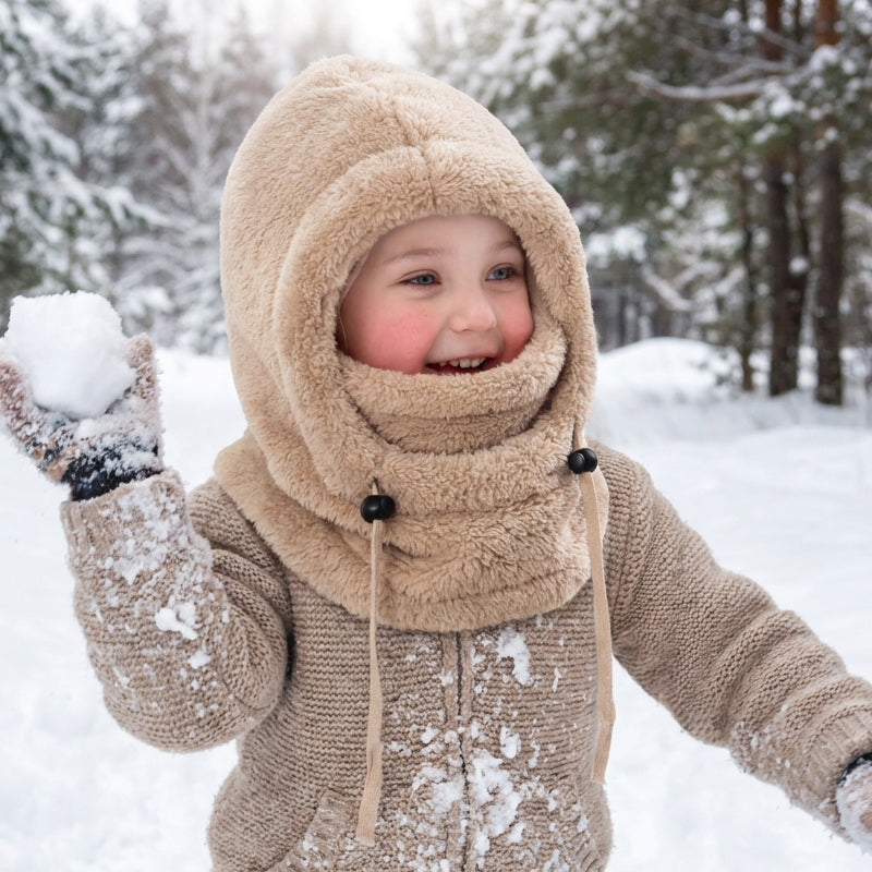 🔥 50% NUOLAIDA 🔥 Vėjui neperšlampama ir izoliuojanti dviračių šalmo vaikams – šilta, kvėpuojanti ir patogi žiemai 🚴❄️-LT