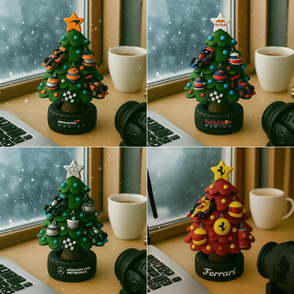🎄🏎️ Miniaturno božično drevo v slogu ekipe F1-SI
