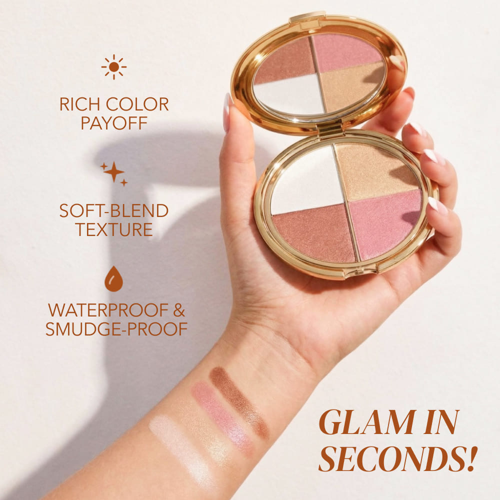 Paleta senčil za oči in obraz Glam in Seconds - SI