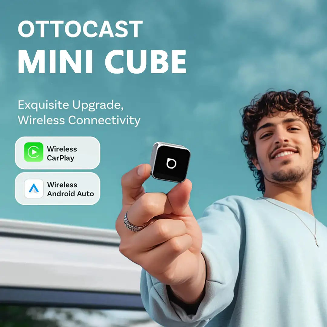 Ασύρματος προσαρμογέας Ottocast Mini 3.0 Ultra Cube CarPlay για Android Auto-SI
