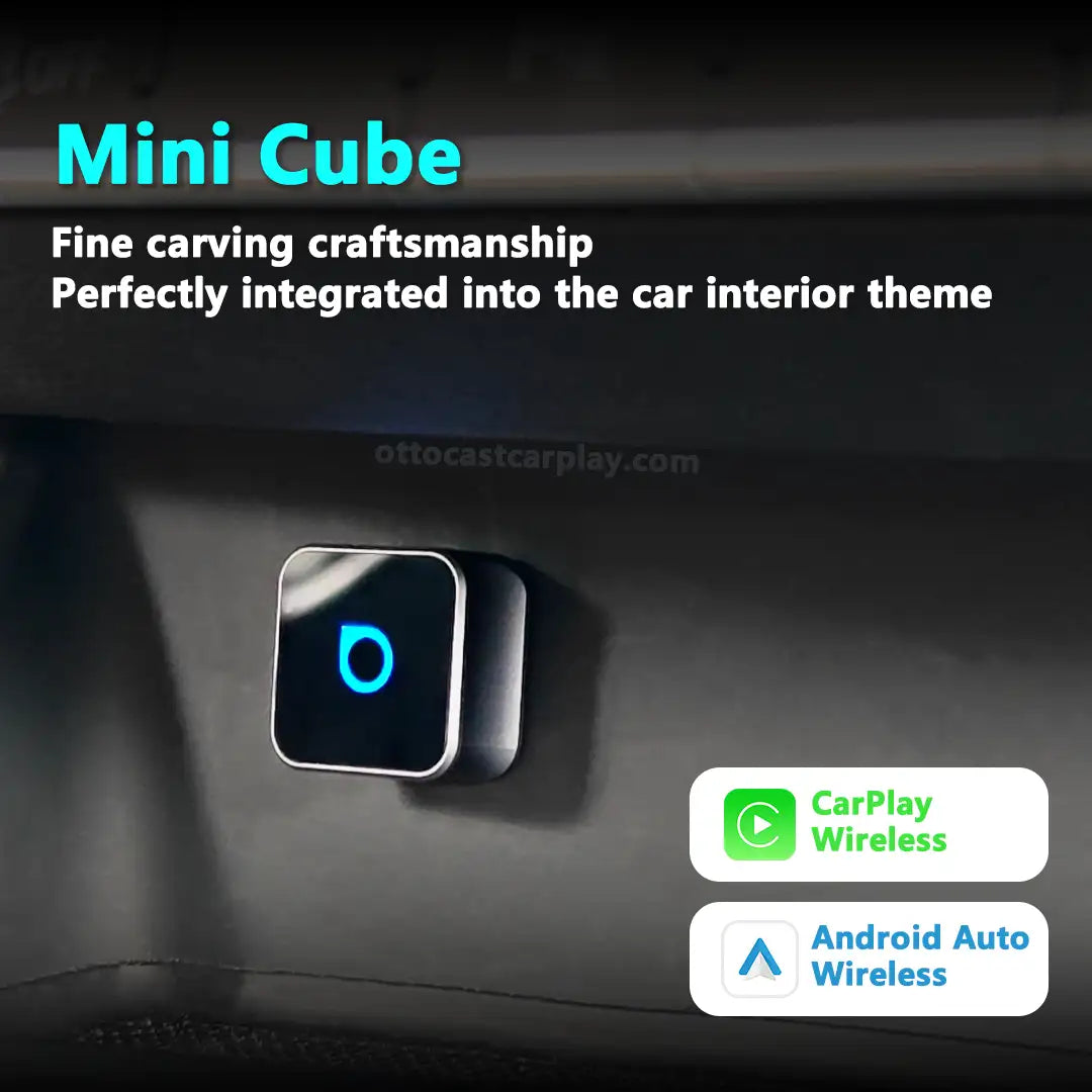 Ασύρματος προσαρμογέας Ottocast Mini 3.0 Ultra Cube CarPlay για Android Auto-SI