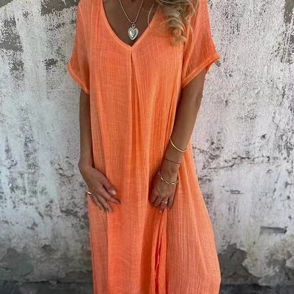 🎁 Minkšto lino suknelė