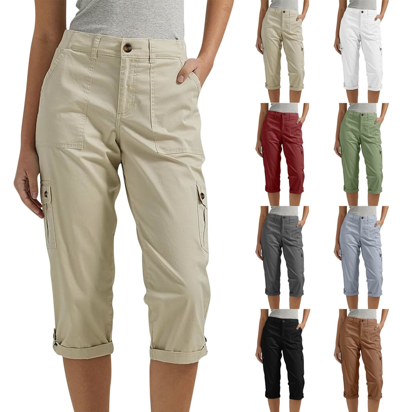 🔥Καυτές Τροσφορίας🔥Women's Casual Κορτς Κληνικής Ελαστικής με Πολλαπλές Φεπεπές-GR