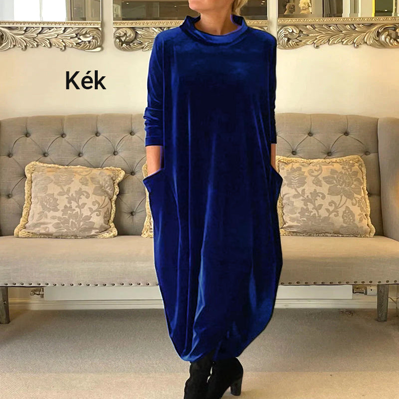 Elegantiška elegantiška aksominė suknelė-GR