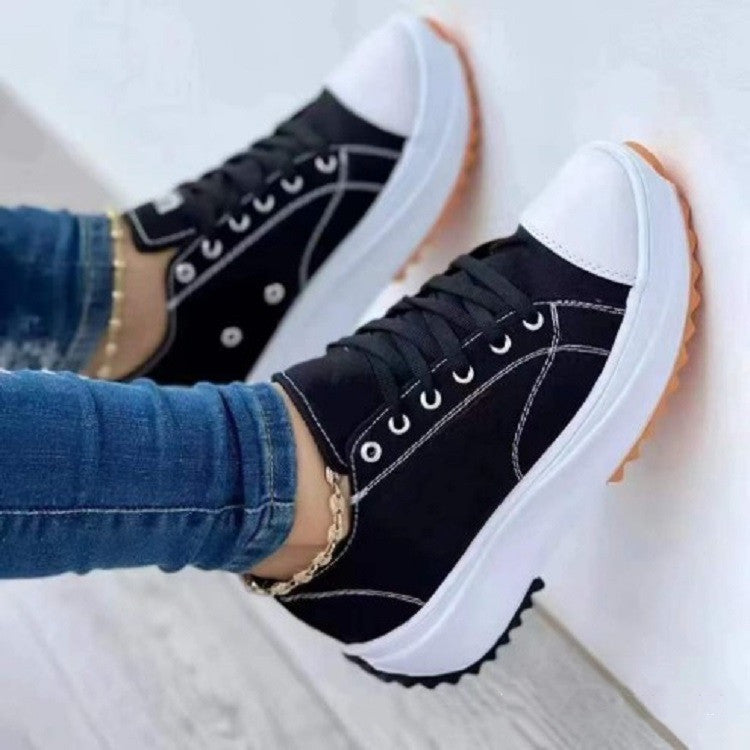 💝Ribotas išpardavimas su 50% NUOLAIDA🔥🔥Γυναικείο suvarstomi platforminiai sportbačiai su kulnais-LT