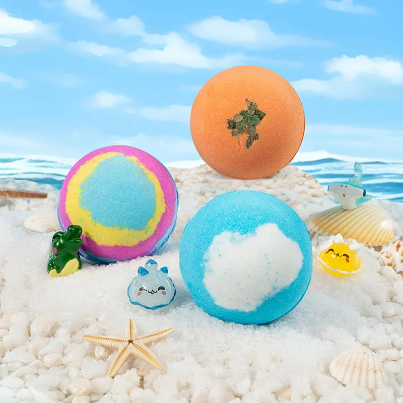 🔥🛁 Prírodné bomby do kúpeľa pre deti s mega bublinkami a prekvapením vo vnútri 🥚✨12 ks. [1 balenie]-SK