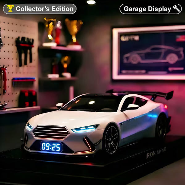 🎁 Hiperautomobilio žadintuvas🏎️ Realistiški variklio ir šviesos efektai-LT