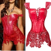 Sexy Lace Open Back - Nėriniuotas odos formuantis Bodysuit-LT 
