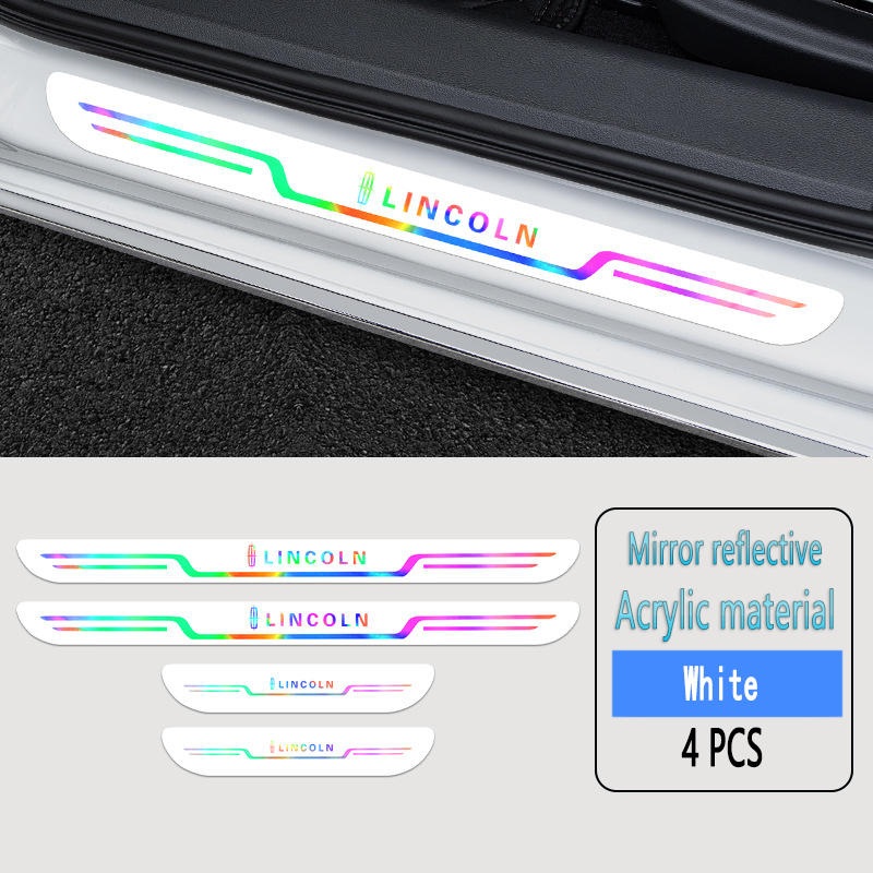 ✨Akrilinės lazerinės automobilių apsaugos nuo užsiteršimo durelių slenksčių juostelės🎉4 vnt.🎉-LT