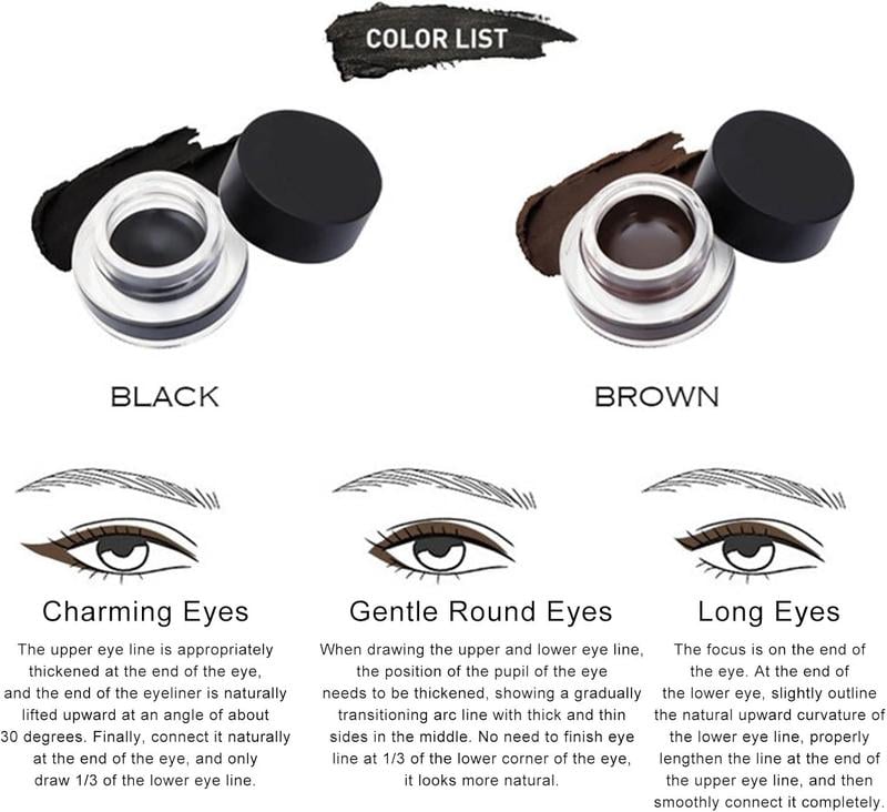 Ειδική προσφορά - 49% ΕΚΠΤΩΣΗ✨Άψογο σετ eyeliner με κρέμα eyeliner-GR 