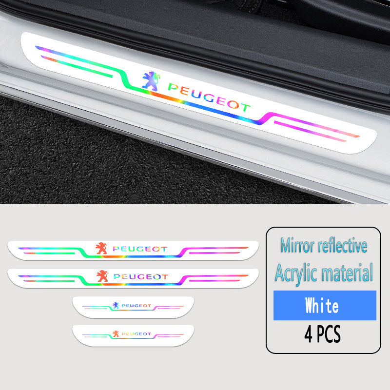 ✨Akrilinės lazerinės automobilių apsaugos nuo užsiteršimo durelių slenksčių juostelės🎉4 vnt.🎉-LT