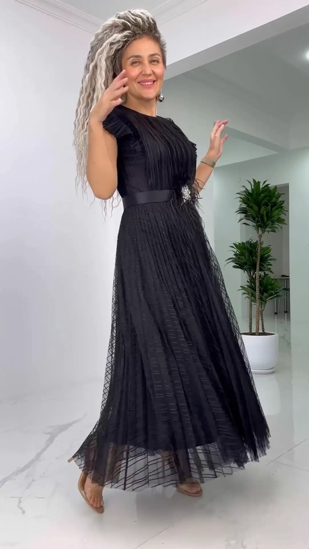 [S-5XL]🥰✨2025 μ. plono gässö σιφόν förökke-LT 