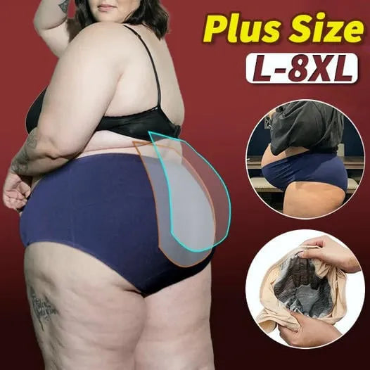 (L-8XL)🌸Αγοράστε 2 και πάρτε 1 δωρεάν🔥Γυναικεία εσώρουχα υψηλής μέσης με απόδειξη διαρροής👙-GR