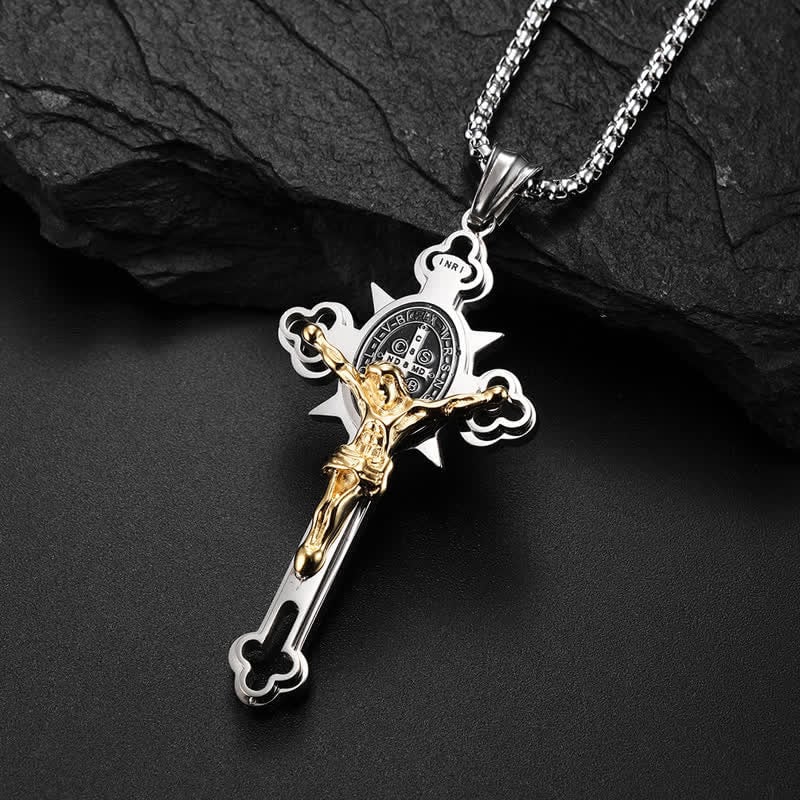 ✨Σταυρό μενταγιόν – 🙏Ευχαριστώ όσους το φοράνε-GR 