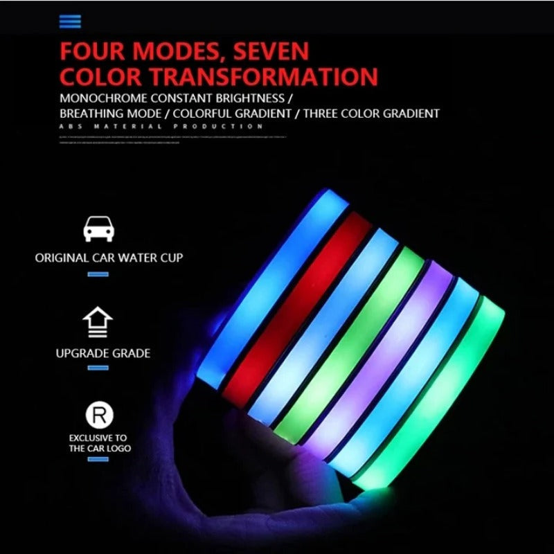 2PCS LED avtomobilski podstavki za kozarce-SI