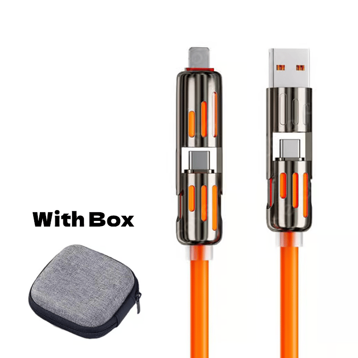🔥Καλώδιο φόρτισης USB 4 σε 1, Γρήγορη φόρτιση⚡-GR