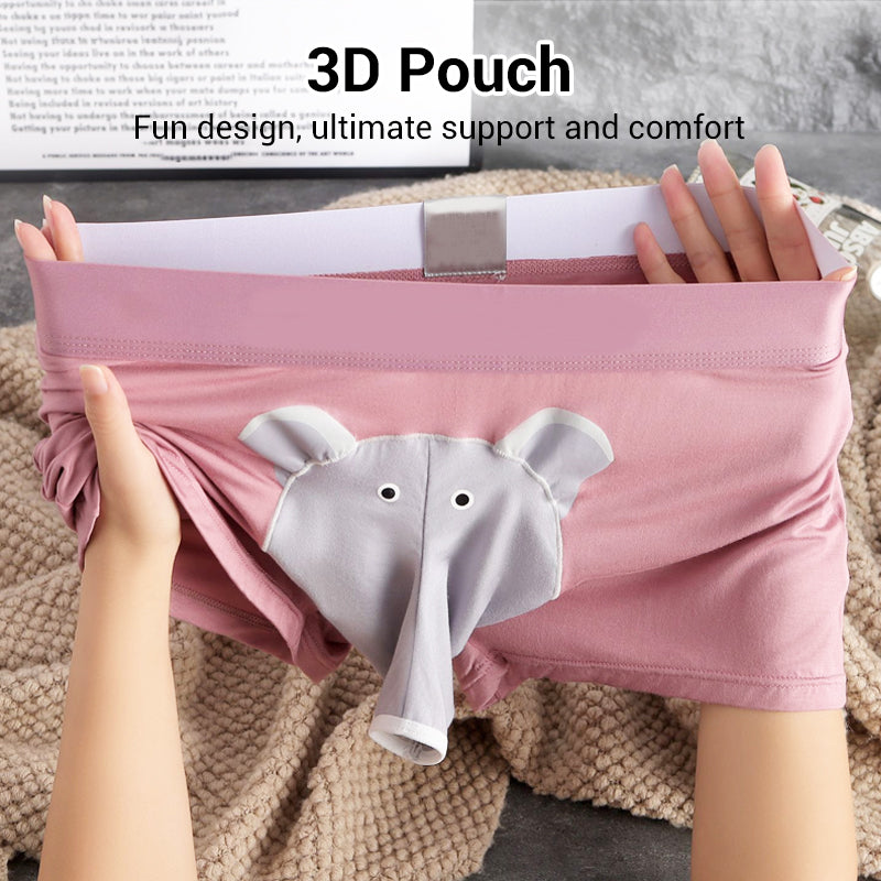 🐘Moške zračne boksarice s 3D žepom🩲-SI